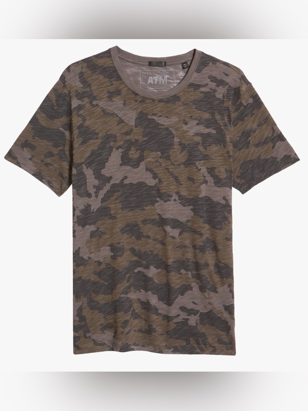 ATM Anthony Thomas Melillo Cotton Slub T-Shirt, Camo Print, Large